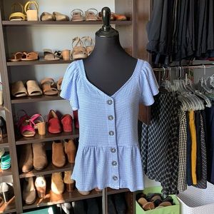 CeCe - Blue and white striped top